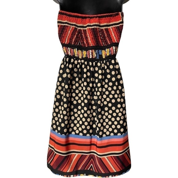 MM Couture Junior XS Dress Miss Me Revolve Strapless Bustier Bodice Elastic Back - Picture 4 of 11